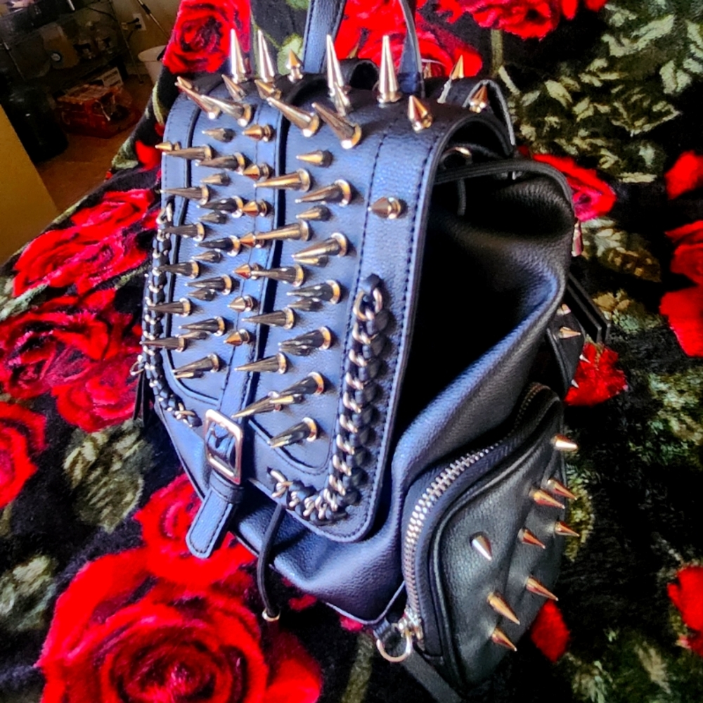 Gothic punk style purse.